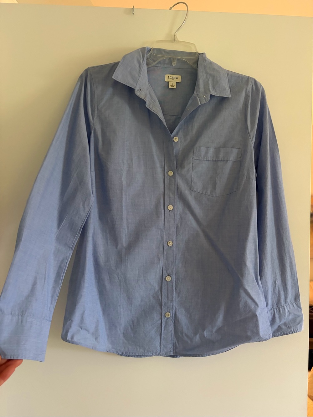 J.Crew Light Blue Button-Up Shirt — size small